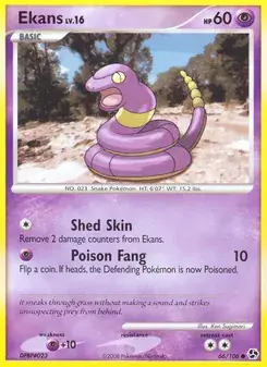 Ekans 66/106 Great Encounters Pokémon card