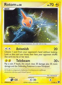 Carta Pokémon Rotom 7/106 de Great Encounters