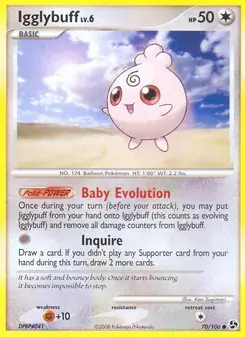 Igglybuff 70/106 Great Encounters Pokémon card