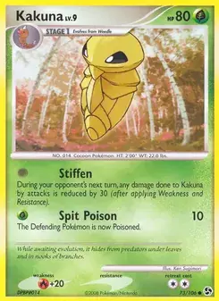 Kakuna 73/106 Great Encounters Pokémon card