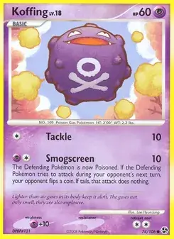 Koffing 74/106 Great Encounters Pokémon card