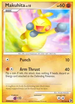 Makuhita 78/106 Great Encounters Pokémon card