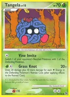 Tangela 87/106 Great Encounters Pokémon card