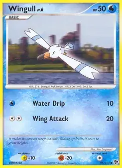 Wingull 95/106 Great Encounters Pokémon card