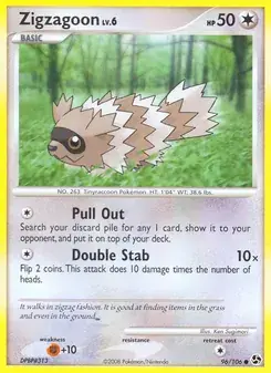 Zigzagoon 96/106 Great Encounters Pokémon card