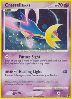 Cresselia 2/100 Majestic Dawn Pokémon card