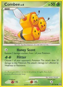 Combee 59/100 Majestic Dawn Pokémon card