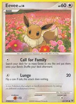 Eevee 62/100 Majestic Dawn Pokémon card