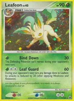 Leafeon 7/100 Majestic Dawn Pokémon card