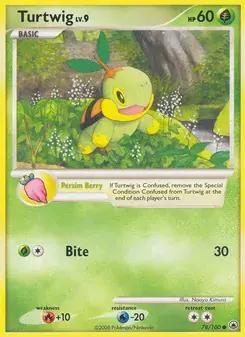 Turtwig 78/100 Majestic Dawn Pokémon card