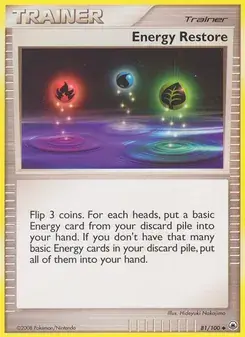 Energy Restore 81/100 Majestic Dawn Pokémon card
