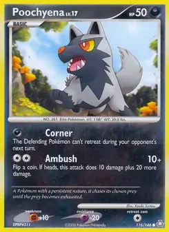 Poochyena 116/146 Legends Awakened Pokémon card