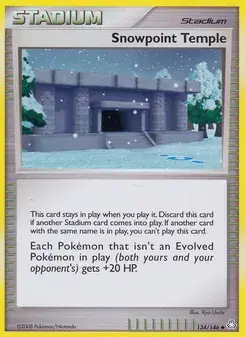 Snowpoint Temple 134/146 Legends Awakened Pokémon card