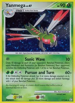 Yanmega 17/146 Legends Awakened Pokémon card