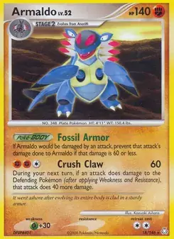 Armaldo 18/146 Legends Awakened Pokémon card