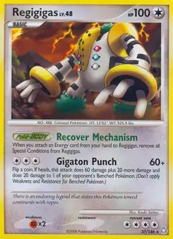 Regigigas 37/146 Legends Awakened Pokémon card