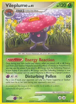 Vileplume 45/146 Legends Awakened Pokémon card