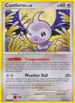 Castform 48/146 Legends Awakened Pokémon card