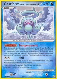 Castform Snow-cloud Form 50/146 Legends Awakened Pokémon card