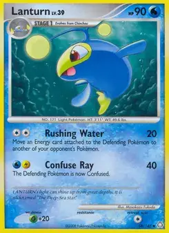 Lanturn 58/146 Legends Awakened Pokémon card