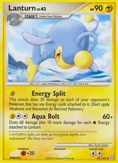 Lanturn 59/146 Legends Awakened Pokémon card