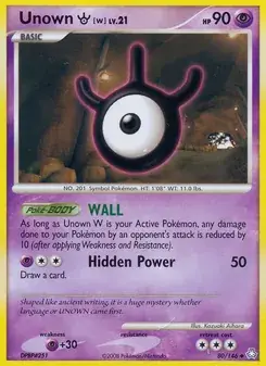 Unown W 80/146 Legends Awakened Pokémon card