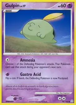 Gulpin 98/146 Legends Awakened Pokémon card