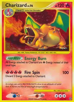 Charizard 103/100 Stormfront Pokémon card