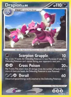 Drapion 15/100 Stormfront Pokémon card