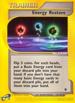 Energy Restore 141/165 Expedition Base Set Pokémon card