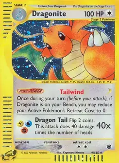 Dragonite 9/165 Expedition Base Set Pokémon card