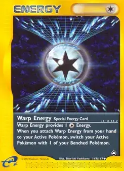 Warp Energy 147/147 Aquapolis Pokémon card
