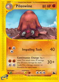 Piloswine 43/144 Skyridge Pokémon card