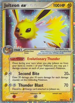 Jolteon ex 109/113 Delta Species Pokémon card