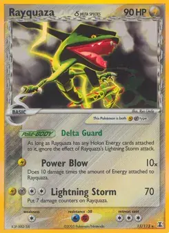Rayquaza δ 13/113 Delta Species Pokémon card