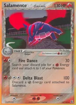 Salamence δ 14/113 Delta Species Pokémon card