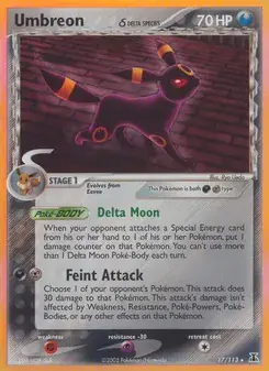 Umbreon δ 17/113 Delta Species Pokémon card