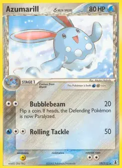 Azumarill δ 19/113 Delta Species Pokémon card