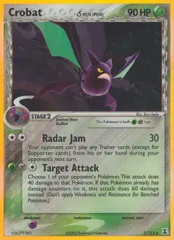 Crobat δ 2/113 Delta Species Pokémon card