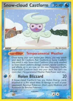 Snow-cloud Castform 29/113 Delta Species Pokémon card