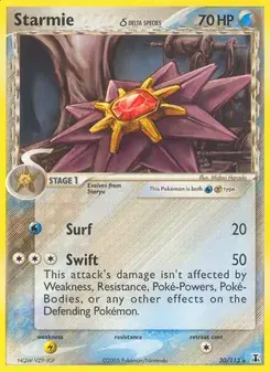 Starmie δ 30/113 Delta Species Pokémon card