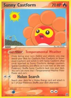 Sunny Castform 31/113 Delta Species Pokémon card