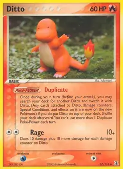 Ditto 37/113 Delta Species Pokémon card