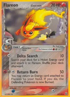 Flareon δ 5/113 Delta Species Pokémon card