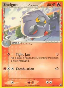 Shelgon δ 53/113 Delta Species Pokémon card