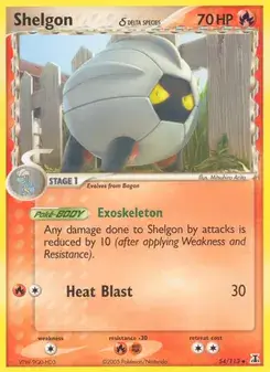 Shelgon δ 54/113 Delta Species Pokémon card