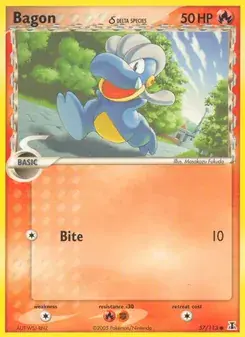 Carta Pokémon Bagon δ 57/113 de Delta Species