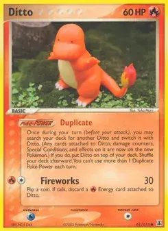 Ditto 61/113 Delta Species Pokémon card