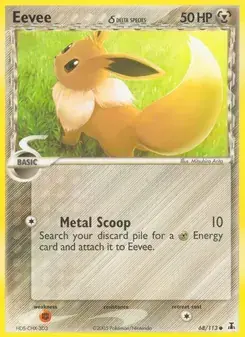 Eevee δ 68/113 Delta Species Pokémon card