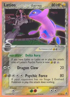 Latios δ 9/113 Delta Species Pokémon card